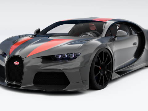 Bugatti Chiron 3D Modell