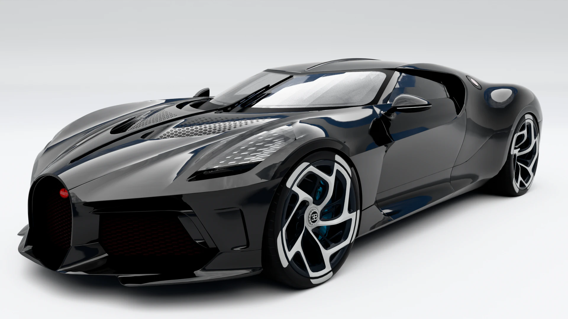 Bugatti La Voiture Noire 3D Model .c4d .max .obj .3ds .fbx .stl .blend 