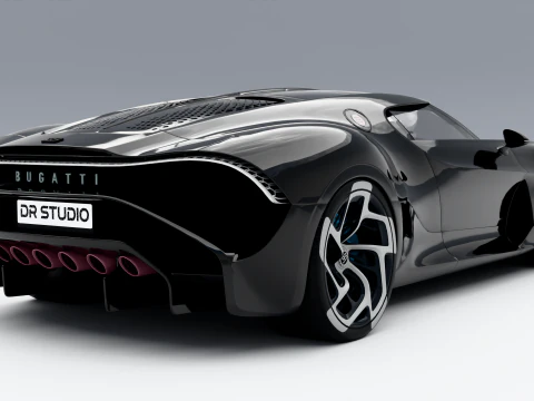 Bugatti La Voiture Noire 3D Model
