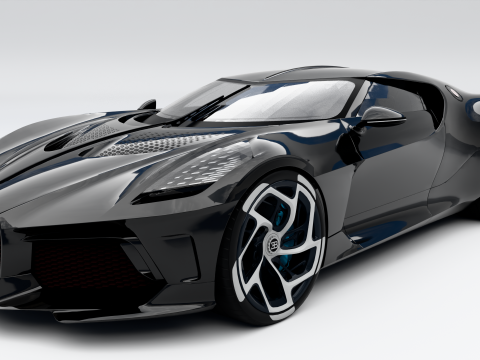 Бугатти Ла Вуатюр Нуар 3D Модель