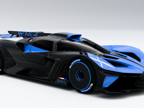 Bugatti Bolide 3D Model