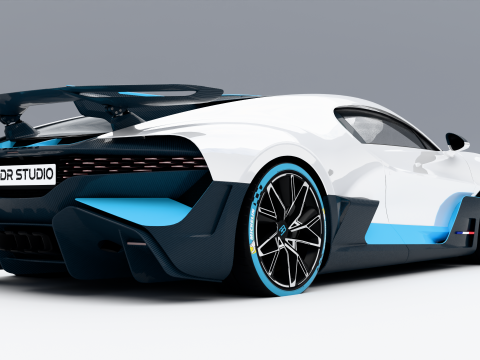 Bugatti Divo 2019 3D Model