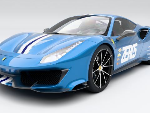 Ferrari 488 Pista Modèle 3D