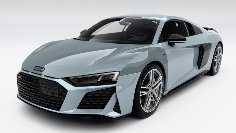 Audi R8 Coup 2019 3D Model .c4d .max .obj .3ds .fbx .stl .blend 