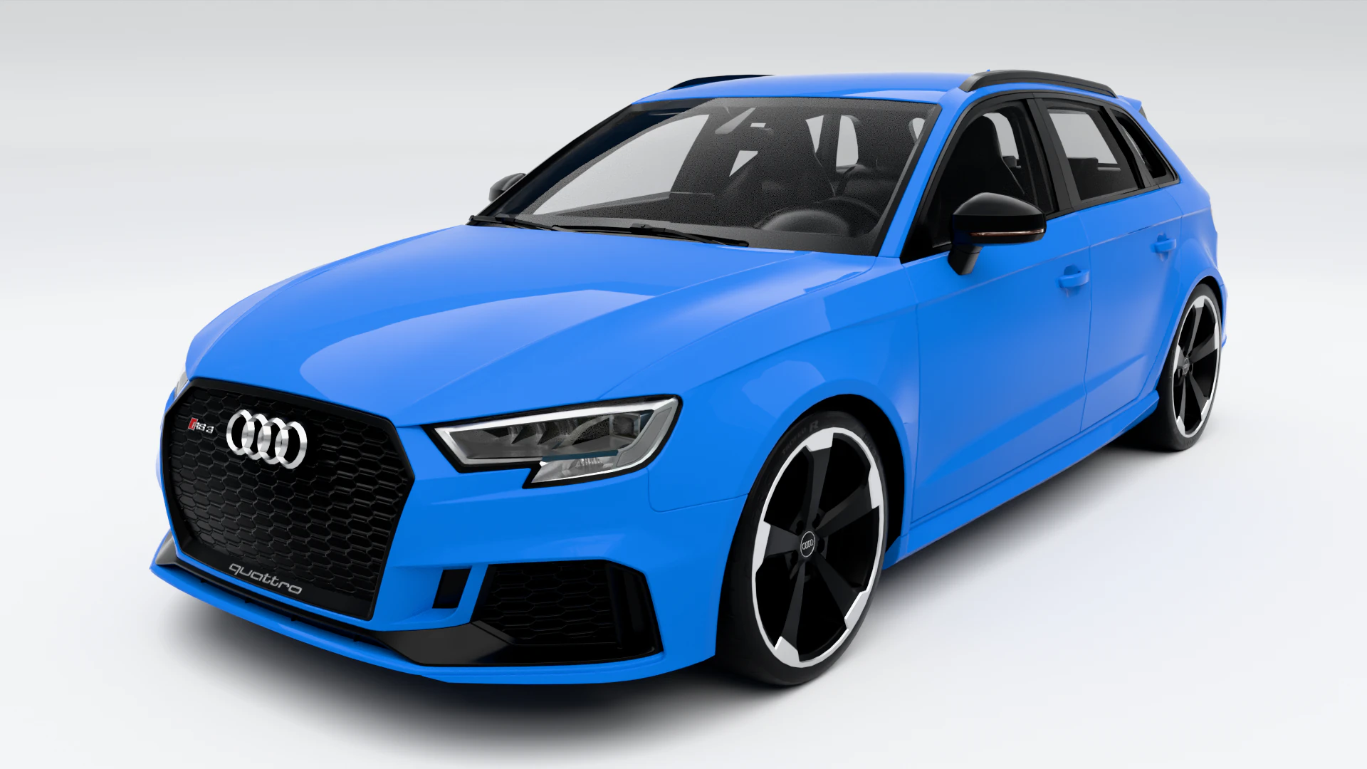 Audi RS3 Sportback 2018 3D Model .c4d .max .obj .3ds .fbx .stl .blend