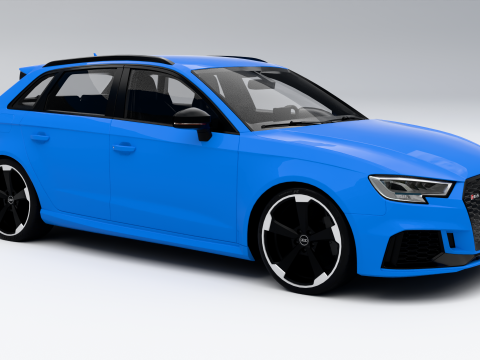 Audi RS3 Sportback 2018 3D Model