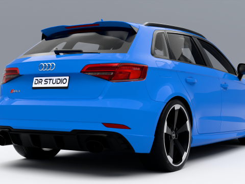 Audi RS3 Sportback 2018 3D Model
