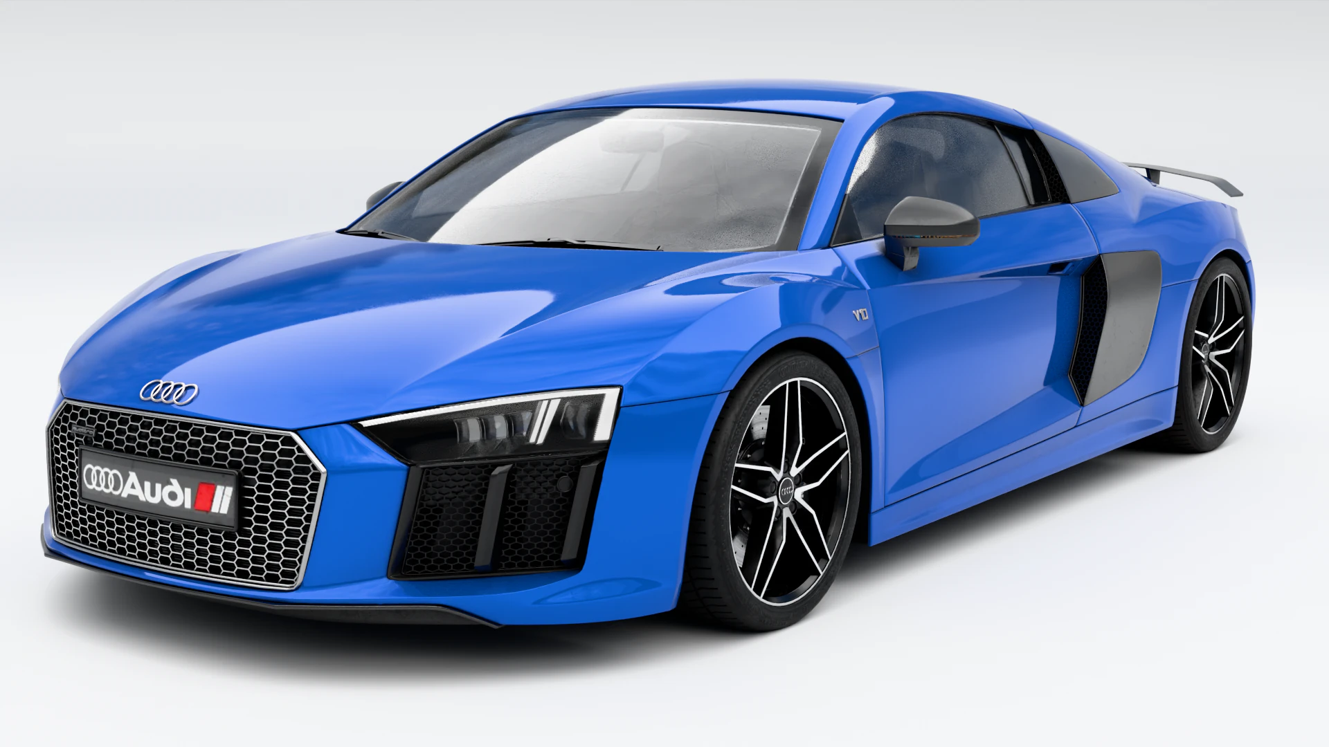 Audi R8 V10 3D Model .c4d .max .obj .3ds .fbx .stl .blend