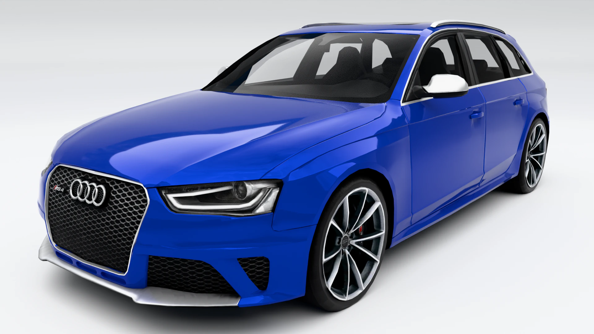 Audi RS4 Avant 2013 3D Model .c4d .max .obj .3ds .fbx .stl .blend