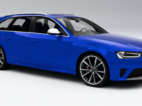 Audi RS4 Avant 2013 3D Model