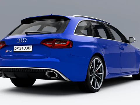 Audi RS4 Avant 2013 3D Model
