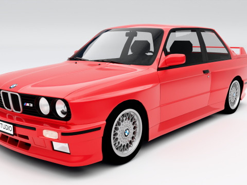 BMW M3 クーペ E30 1986 3Dモデル