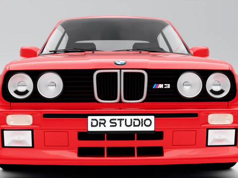 BMW M3 Coupe E30 1986 3D Model