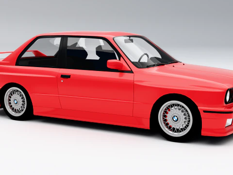 BMW M3 Coupe E30 1986 3D Model