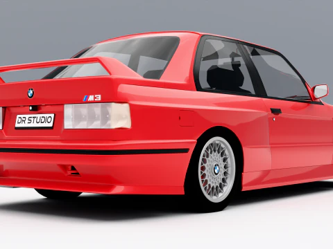 BMW M3 Coupe E30 1986 3D Model