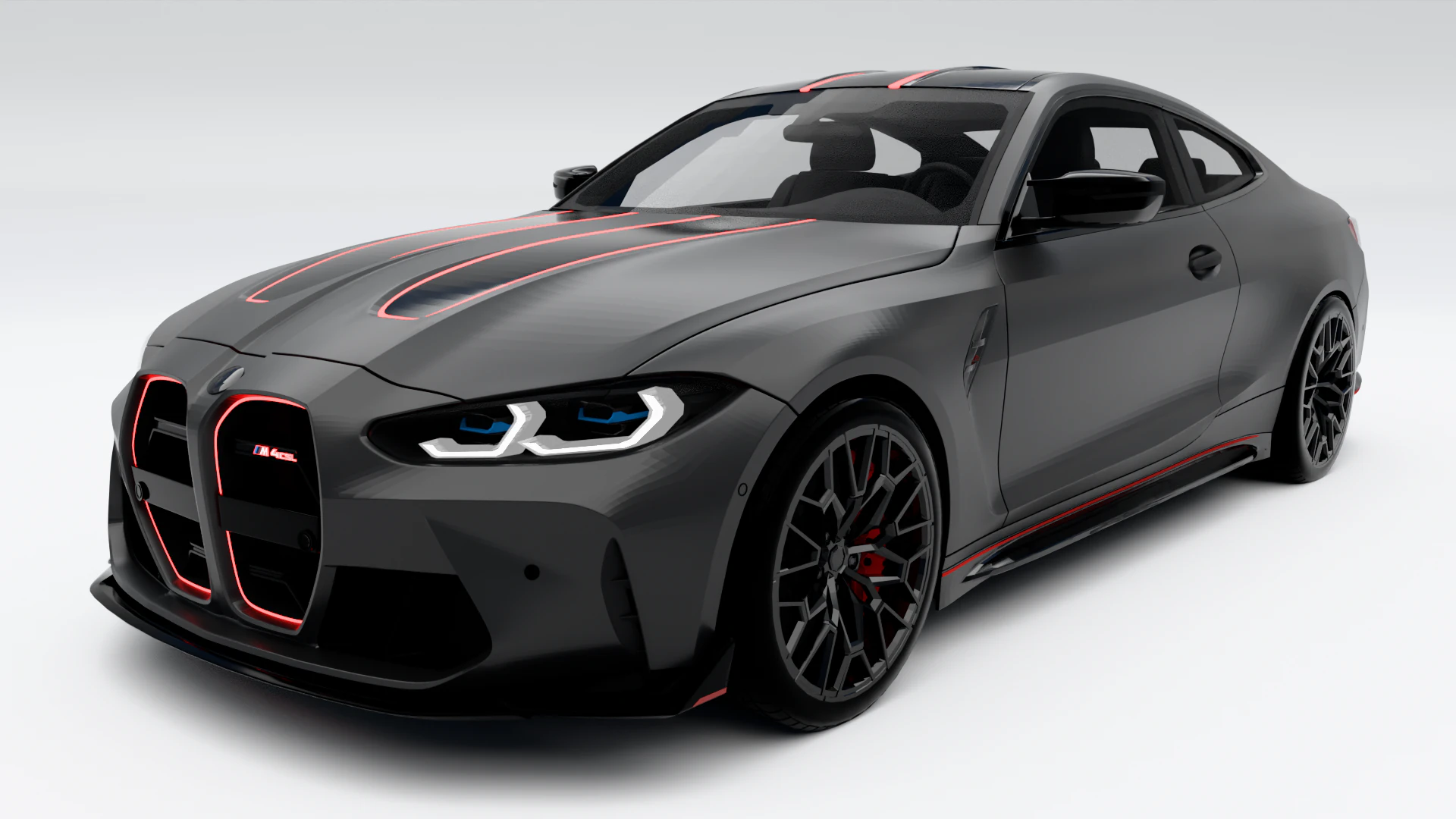 BMW M4 CSL 3D Model .c4d .max .obj .3ds .fbx .stl .blend 