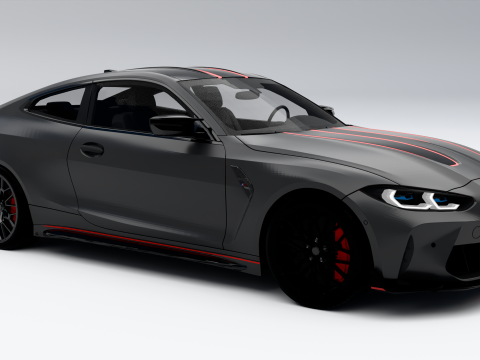 BMW M4 CSL Model 3D
