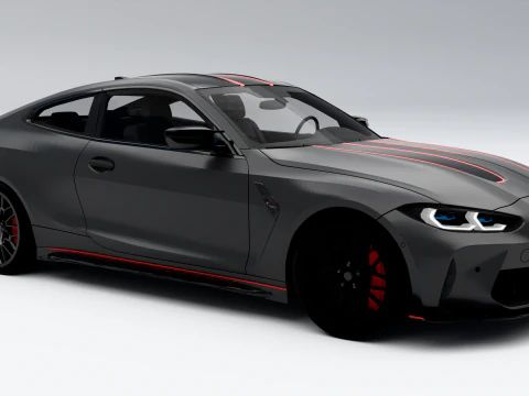 BMW M4 CSL 3D Model