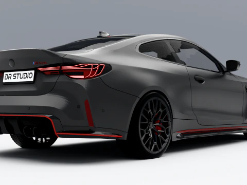 BMW M4 CSL 3D Model