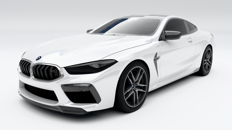 BMW M8 Coupe 2020 3D Model .c4d .max .obj .3ds .fbx .stl .blend 
