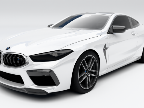 БМВ М8 Купе 2020 3D Модель