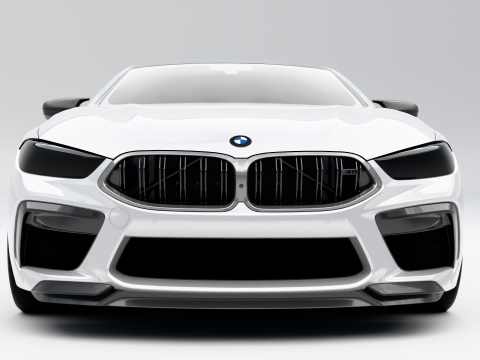 BMW M8 Coupe 2020 3D Model