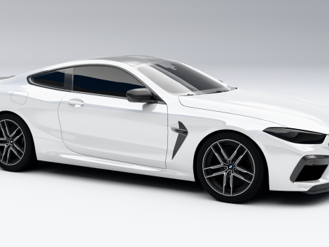 BMW M8 Coupe 2020 3D Model