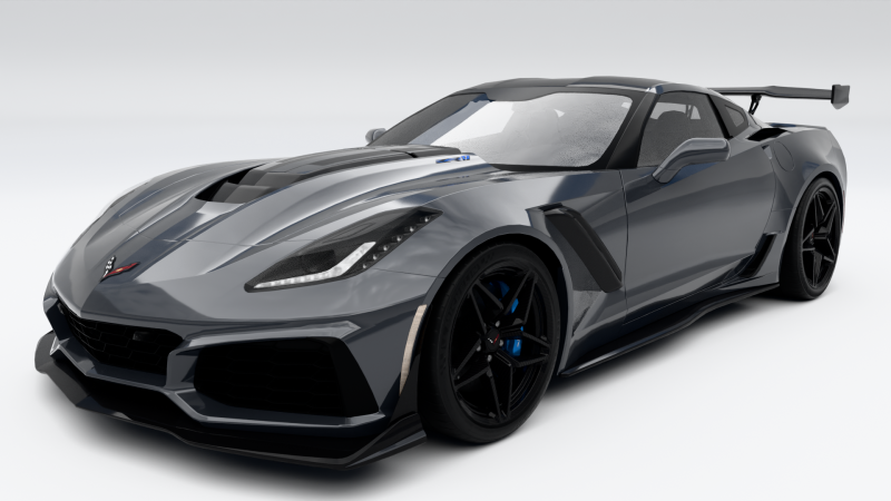 Шевроле Корвет ЗР1 2019 3D Модель .c4d .max .obj .3ds .fbx .stl .blend