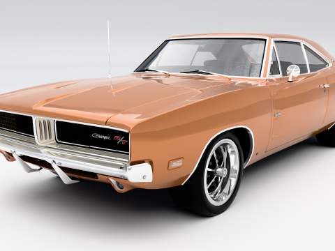 닷지 차저 RT 1969 3D 모델