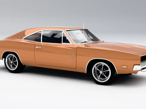 Dodge Charger RT 1969 3D Model
