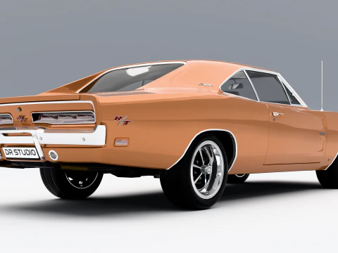 Dodge Charger RT 1969 3D Model
