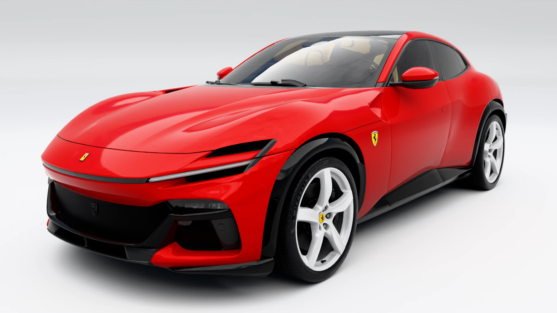 Ferrari Purosangue 2023 3D Model .c4d .max .obj .3ds .fbx .stl .blend 