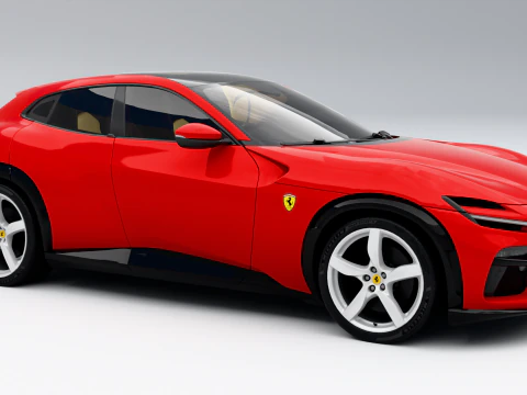 Ferrari Purosangue 2023 3D Model