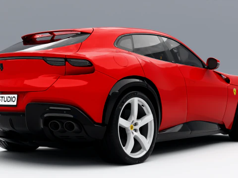 Ferrari Purosangue 2023 3D Model
