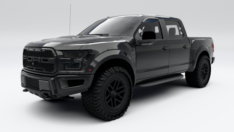 Ford F150 Raptor 3D Model .c4d .max .obj .3ds .fbx .stl .blend 