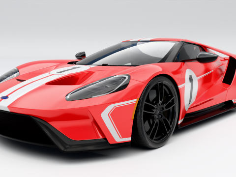 Ford GT Heritage-editie 2018 3D Model