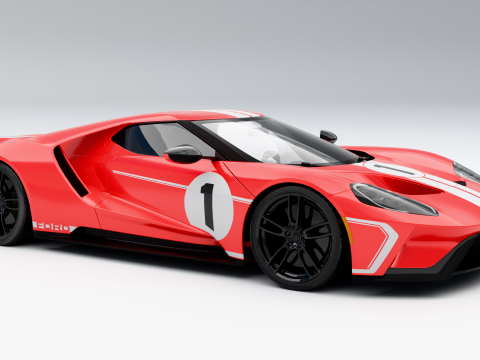 Ford GT Heritage Edition 2018 3D Model