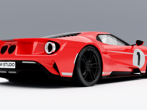 Ford GT Heritage Edition 2018 3D Model