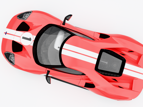 Ford GT Heritage Edition 2018 3D Model