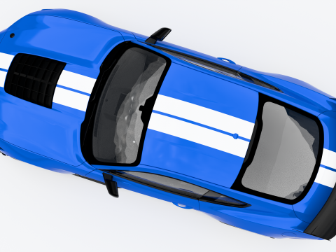 Форд Мустанг Шелби GT500 2020 3D Модель