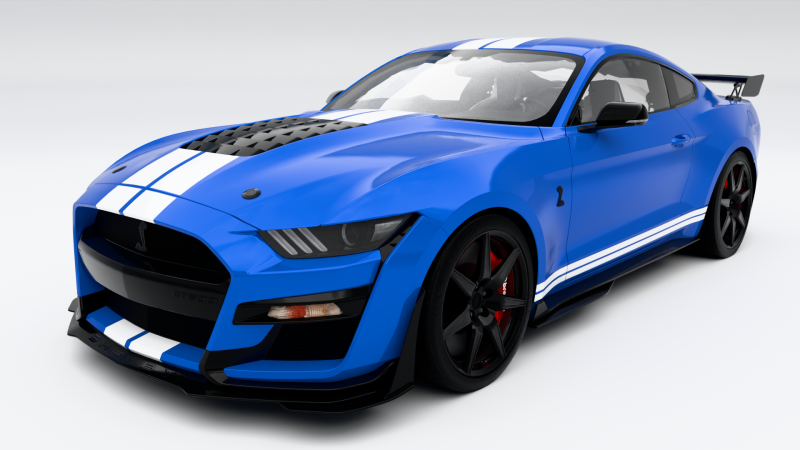 Форд Мустанг Шелби GT500 2020 3D Модель .c4d .max .obj .3ds .fbx .stl .blend