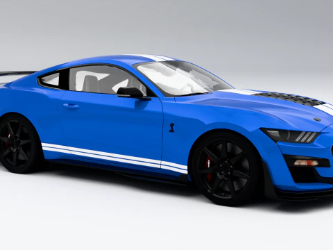 Ford Mustang Shelby GT500 2020 3D Model
