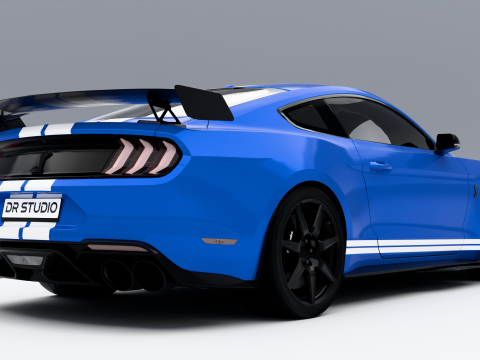 Форд Мустанг Шелби GT500 2020 3D Модель