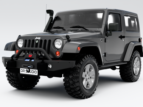 Jeep Wrangler Rubicon 2010 Modello 3D