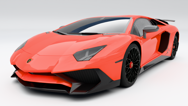 Lamborghini Aventador 3D Model .c4d .max .obj .3ds .fbx .stl .blend
