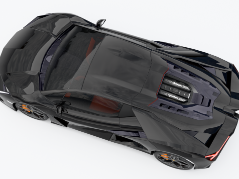 Ламборджини Ревуэльто 3D Модель