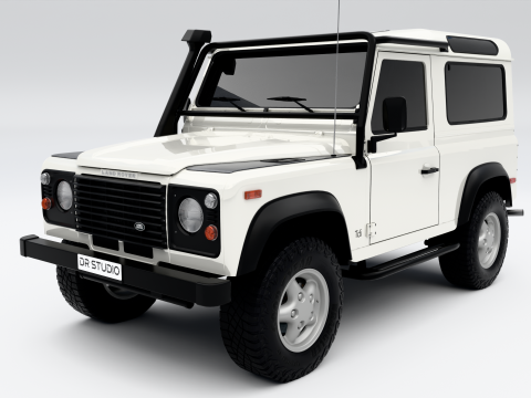 Land Rover Defender 90 1997 Modelo 3D