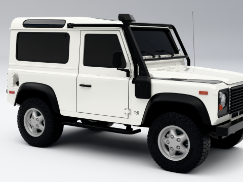 Land Rover Defender 90 1997 3D Model