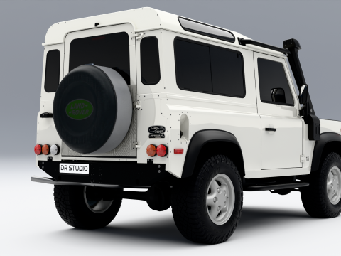 Land Rover Defender 90 1997 3D Model