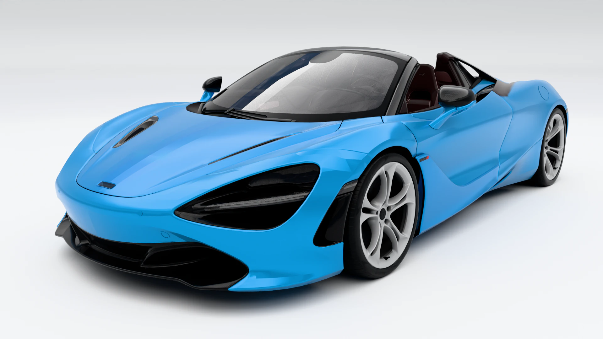 McLaren 720s Spider 3D Model .c4d .max .obj .3ds .fbx .stl .blend
